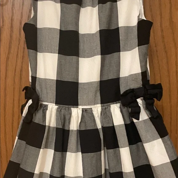 Carter's UGC Girls Size 8 Black and White Buffalo Check Christmas holiday  Dress - Picture 5 of 11